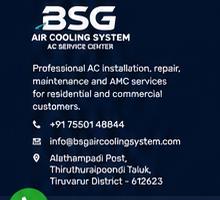 AC service technician in Tiruvarur - BSG Air Cooling System
